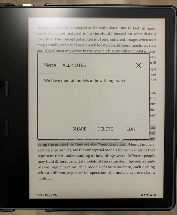 Kindle Highlight and Notes