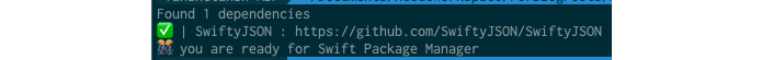 SwiftJSON is spm-ready